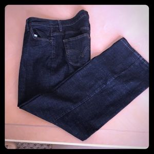 👁👁 LEVI’S 580  DARK BLUE 16W SPANDEX  BOOT CUT